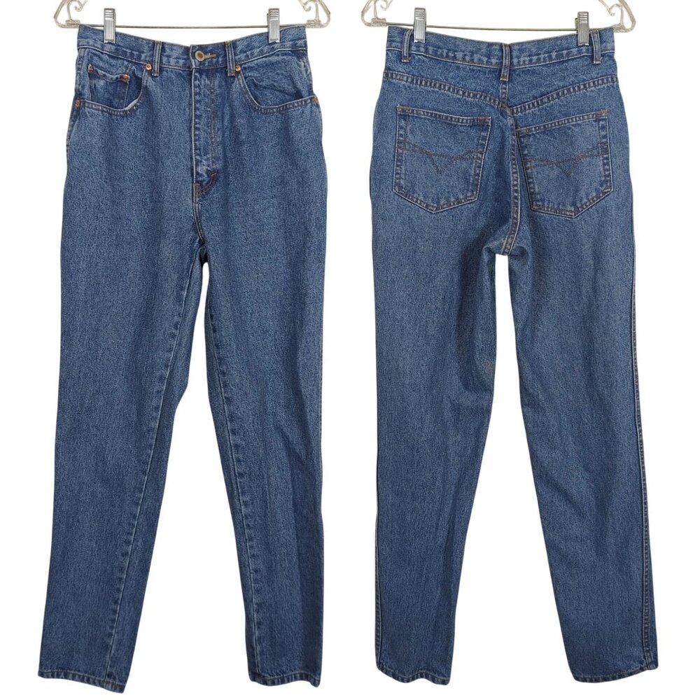 Vintage Nuovo Country Seat Jeans Women 10R High Rise Straight 100% Cotton - Picture 1 of 12